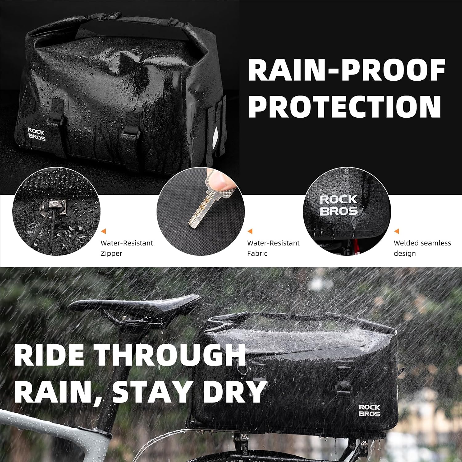 Bolsa de prateleira para bicic - Panniers Waterproof Rear avaliação e preço